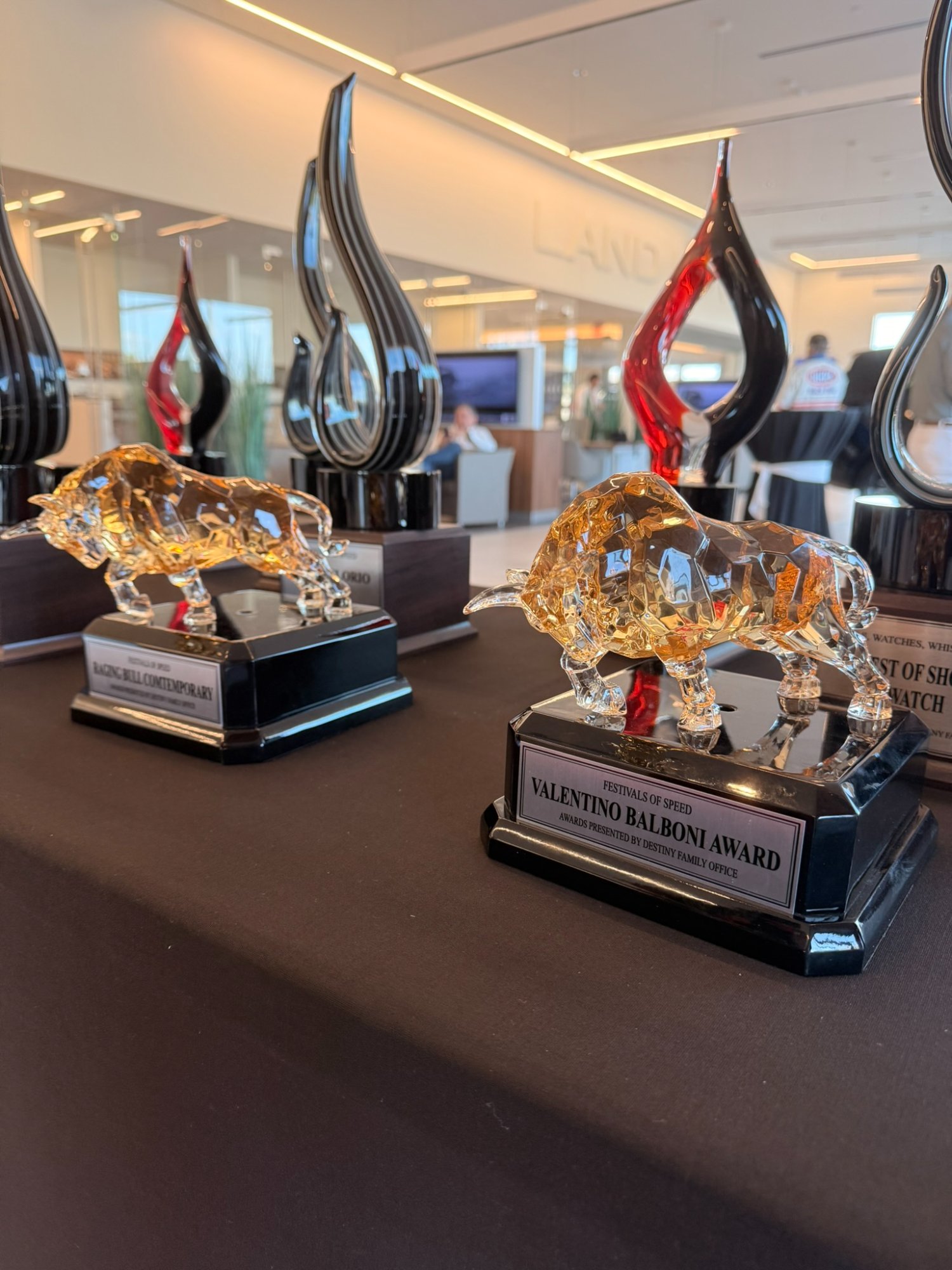 Valentino Balboni Award and Raging Bull Contemporary trophies